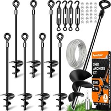 15in 8 Pack Ground Anchors