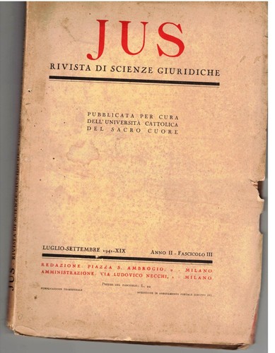 Jus rivista scienze - rivista,