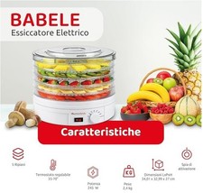 Melchioni Babele Essiccatore con 5 Ripiani 250W - Bianco