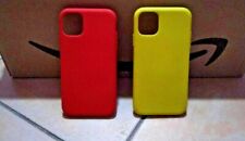 Cover in silicone IPHONE 11 - Silicone Case [RED, YELLOW, BLACK]