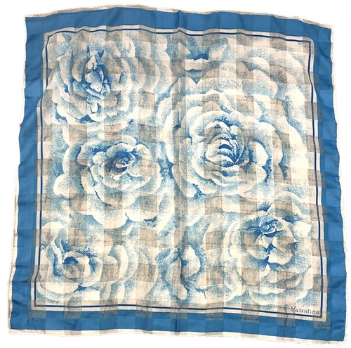 Sciarpa vintage valentina blu - vintage,