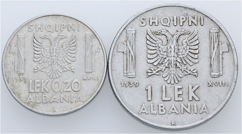 Lotto monete albania - monete, 0,20