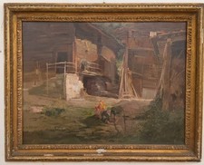 Dipinto A Olio Su Tavoletta