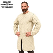 Giacca cappotto maniche lunghe Gambeson spesso imbottito Aketon SCA rievocazione armatura