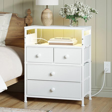 Set of 2 LED Nightstands 4