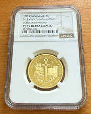Canada 1983 oro 1/2 oz 100