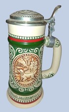 Tazza birra ceramica coperchio