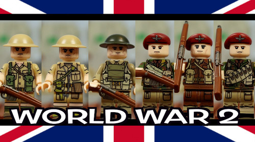 British ww2 soldiers - 6x,