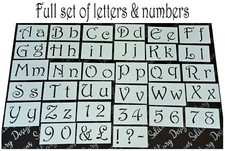 Stencil numero lettera - , mobili