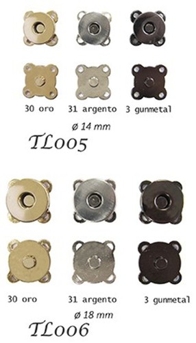 Chiusure calamita cucire - chiusure,