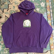 Felpa con cappuccio Supreme New York Ecstasy viola polveroso grande