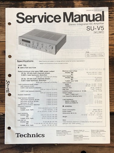 Technics amplificatore - technics, su-v5