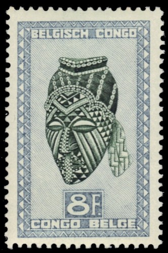 Congo belga 252 sculture - belga,