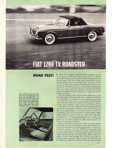 Fiat 1200 roadster 1960 - fiat,