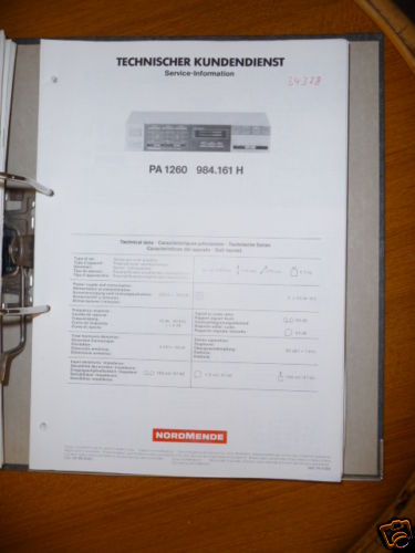 Manuale servizio nordmende - servizio,