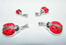 ciondolo coccinella argento