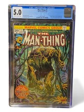 Man-Thing 1 CGC 5.0 OW/W 2° Howard L'Anatra 1974 Horror KEY
