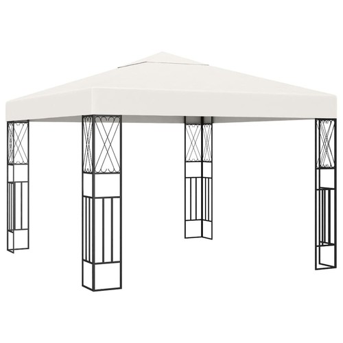 Gazebo cream polyester - gazebo, 3x3