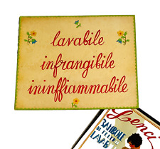 TARGA ORIGINALE LENCI PRIME BAMBOLE LAVABILI INFRANGIBILI  (PUPO) DIPINTA A MANO