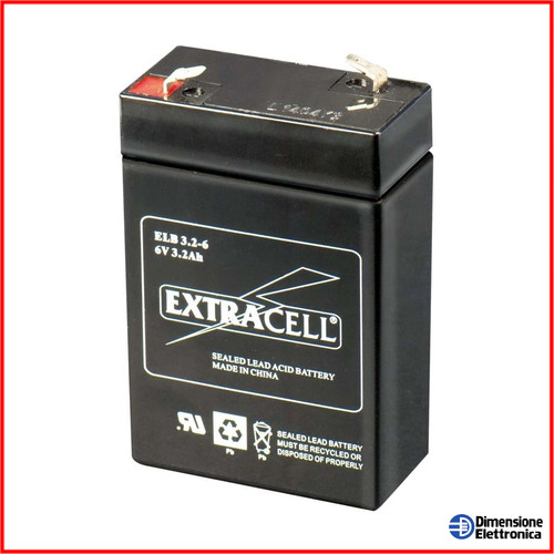 Batteria 2a piombo - 6v,