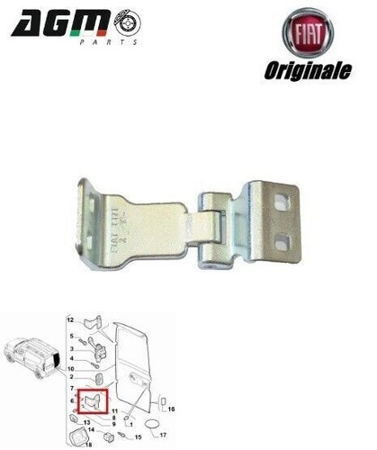 Cerniera inferiore porta - cerniera,