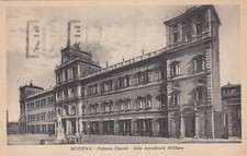 CARTOLINA  MODENA EMILIA PALAZZO DUCALE SEDE ACCADEMIA MILITARE VIAGGIATA 1937