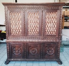 Mobile archivio Credenza Libreria vetrina stile Rinascimentale 190 x 200(h)