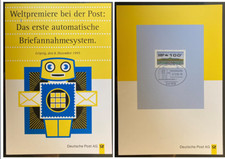 Germany 1995 FDC first vending machine atm (Leipzig PMK) post horn postal
