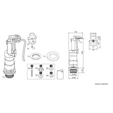 Batteria Scarico WC per