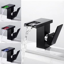 Rubinetto lavabo cascata RGB LED rubinetto bagno lavabo miscelatore monocomando