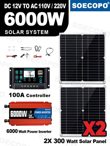 Kit pannello solare - pannello, 6000w