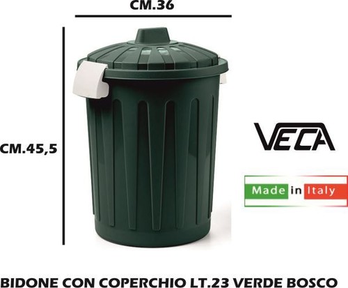 Bidone spazzatura plastica - bidone,