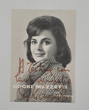 COCKI MAZZETTI Autografo originale manoscritto Hand Signed Autograph