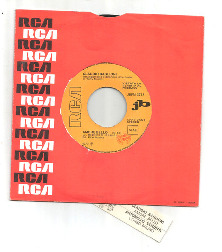 Baglioni giri jukebox 1973 - 45,