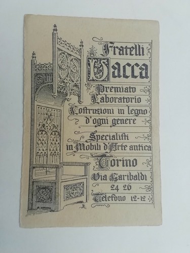 Cartolina pubblicitaria - cartolina,