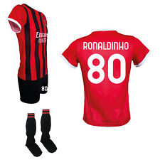 COMPLETO MAGLIA RONALDINHO 80 + PANTALONCINI E CALZETTONI PRODOTTI UFFICIALE