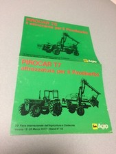AGIP BENZINA TRATTORE PIROCAR T 7 DISERBO BROCHURE DEPLIANT 1977 FIERA AGRICOLA