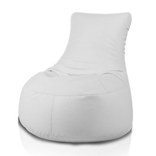 Poltrona a Sacco con Schienale Alto in Ecopelle con Imbottitura in Palline di