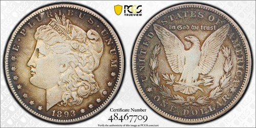 1893 dollaro morgan pcgs - dollaro,