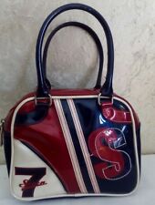 Borsa borsetta SEVEN 21x19 vernice rossa blu donna ragazza handbag nuova moda