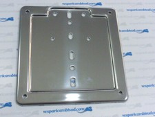 PORTA TARGA CROMATA MISURA 170-170 MM VESPA FARO BASSO STRUZZO  Vesparicambisud