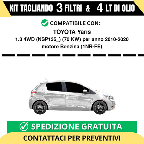 Tagliando per toyota - toyota, yaris