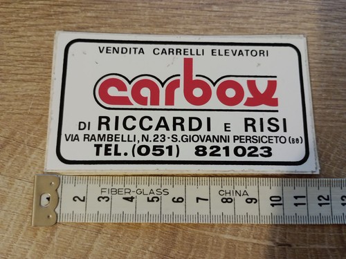 Adesivo vintage car box - adesivo,