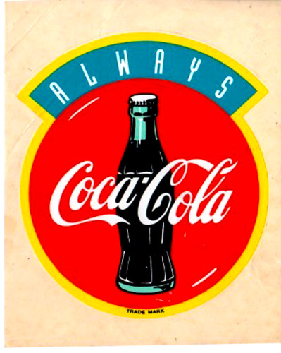 Coca cola vintage adesivo - 90's,