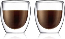 Bodum 2 bicchieri a doppia parete PAVINA 0,25 L caffè tè bicchierini tazzine