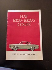 Fiat 2300 S Coupé Libretto Uso Manutenzione 1965 FOTOCOPIA