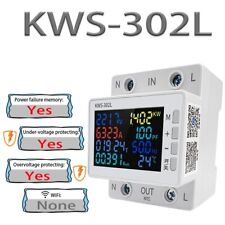 Contatore corrente smart 63A WIFI Smart Life AC170-270V KWH AH Display LCD