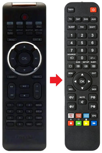 Telecomando adatto per philips - telecomando,