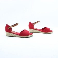 TOMMY HILFIGER Sandali Usate Numero EU 37 (Cod.CS1918) in Tela Rosso