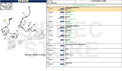 4545l5 captatore abr - abr, ruota
